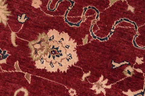 handmade Traditional Kafkaz Red Blue Hand Knotted RECTANGLE 100% WOOL area rug 6x9