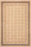 handmade Transitional Kafkaz Beige Green Hand Knotted RECTANGLE 100% WOOL area rug 6 x 9