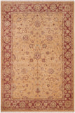 handmade Traditional Kafkaz Gold Red Hand Knotted RECTANGLE 100% WOOL area rug 6 x 9