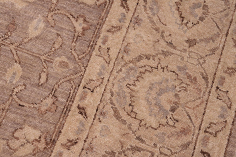 handmade Traditional Kafkaz Brown Tan Hand Knotted RECTANGLE 100% WOOL area rug 6x9