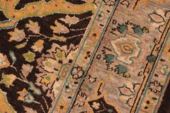 handmade Traditional Kafkaz Brown Gray Hand Knotted RECTANGLE 100% WOOL area rug 6X9