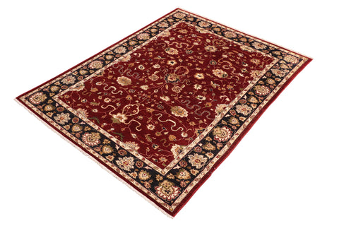 handmade Traditional Kafkaz Red Blue Hand Knotted RECTANGLE 100% WOOL area rug 6x9