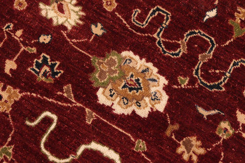 handmade Traditional Kafkaz Red Blue Hand Knotted RECTANGLE 100% WOOL area rug 6x9