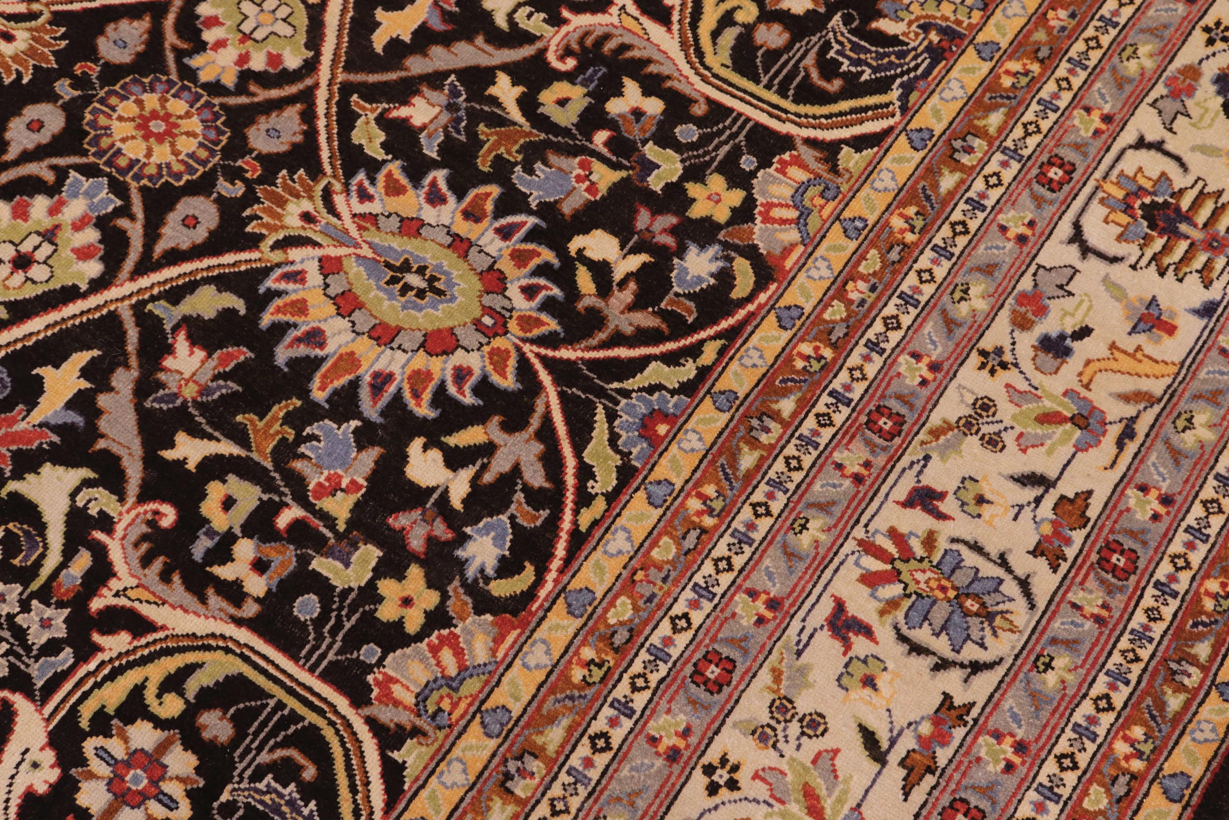 handmade Transitional Kafkaz Brown Tan Hand Knotted RECTANGLE 100% WOOL area rug 9x12