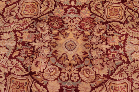 handmade Transitional Dhop Red Red Hand Knotted RECTANGLE 100% WOOL area rug 9x12