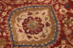 handmade Traditional Lahore Rust Gold Hand Knotted RECTANGLE 100% WOOL area rug 9'X12'