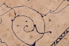 handmade Traditional  Tan Tan Hand Knotted RECTANGLE 100% WOOL area rug 9'X12'