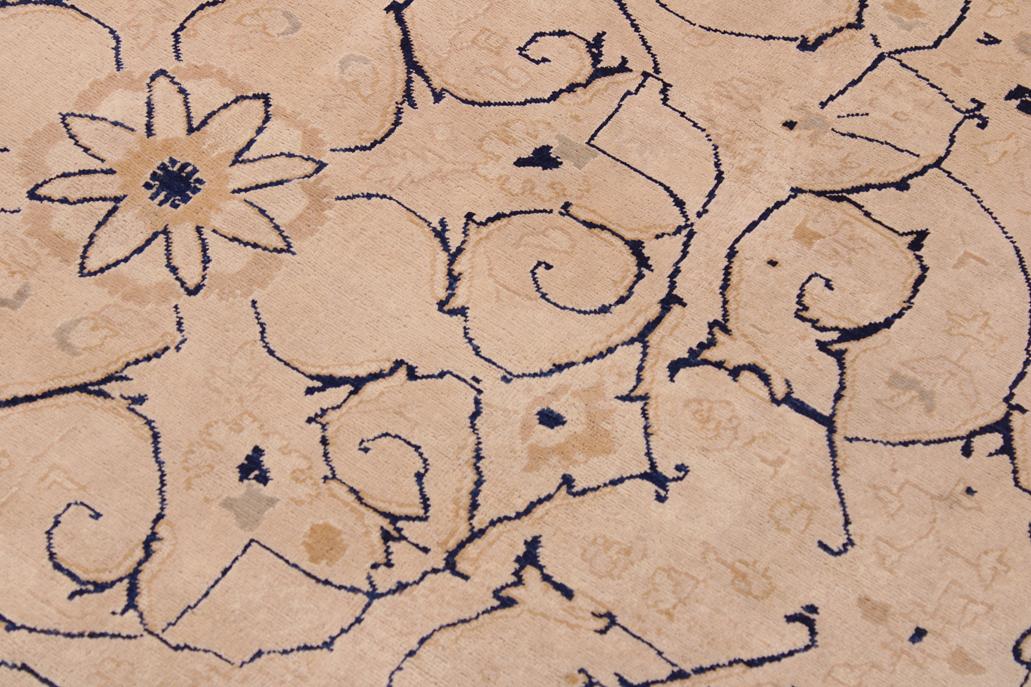 handmade Traditional  Tan Tan Hand Knotted RECTANGLE 100% WOOL area rug 9'X12'