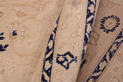 handmade Traditional  Tan Tan Hand Knotted RECTANGLE 100% WOOL area rug 9'X12'