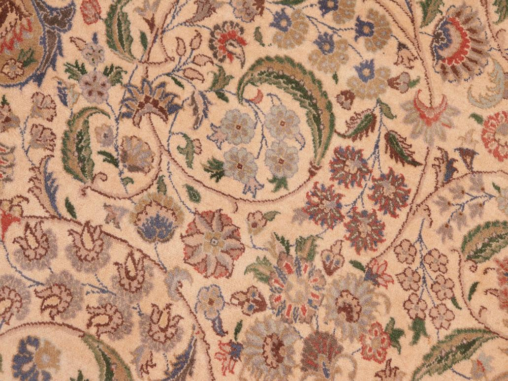 handmade Traditional Gulshan Beige Gold Hand Knotted RECTANGLE 100% WOOL area rug 8x10