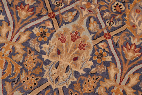 handmade Transitional Mujahid Blue Red Hand Knotted RECTANGLE 100% WOOL area rug 8x10