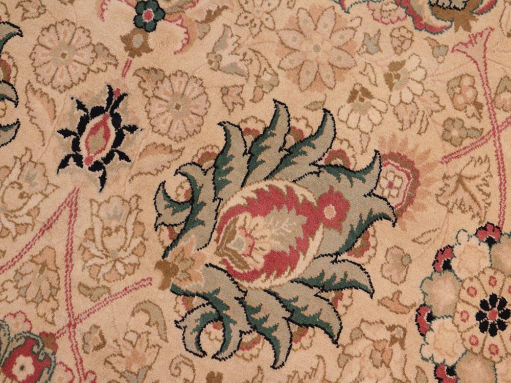 handmade Traditional New Mubashe Beige Black Hand Knotted RECTANGLE 100% WOOL area rug 8x11