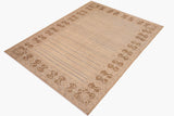 handmade Modern Gabbeh Multi Brown Hand Knotted RECTANGLE 100% WOOL area rug 10  x 14 