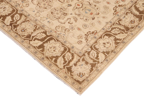 handmade Traditional Kafkaz Beige Brown Hand Knotted RECTANGLE 100% WOOL area rug 8x11