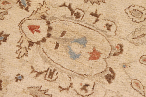 handmade Traditional Kafkaz Beige Brown Hand Knotted RECTANGLE 100% WOOL area rug 8x11