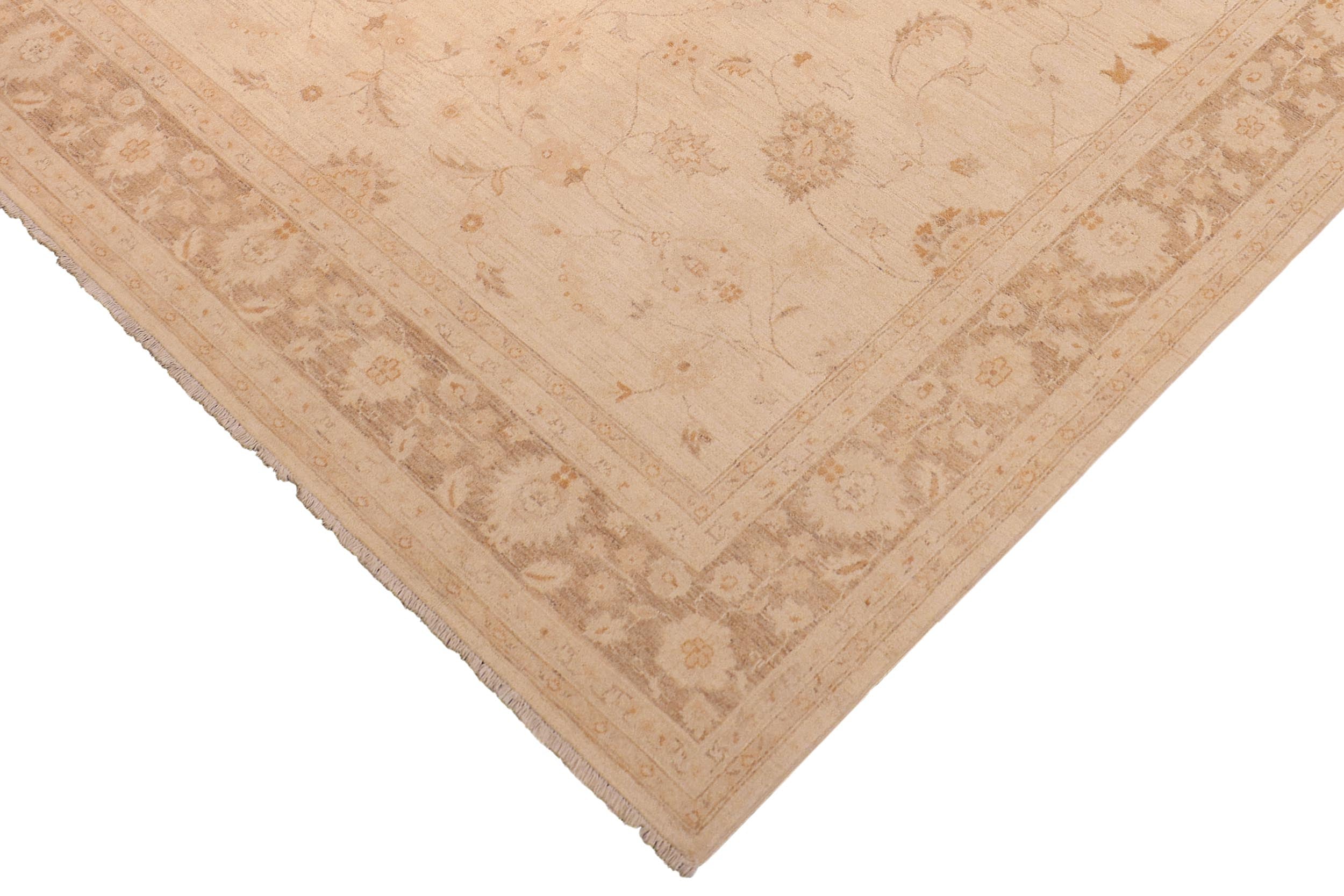 handmade Traditional Kafkaz Beige Brown Hand Knotted RECTANGLE 100% WOOL area rug 8x10