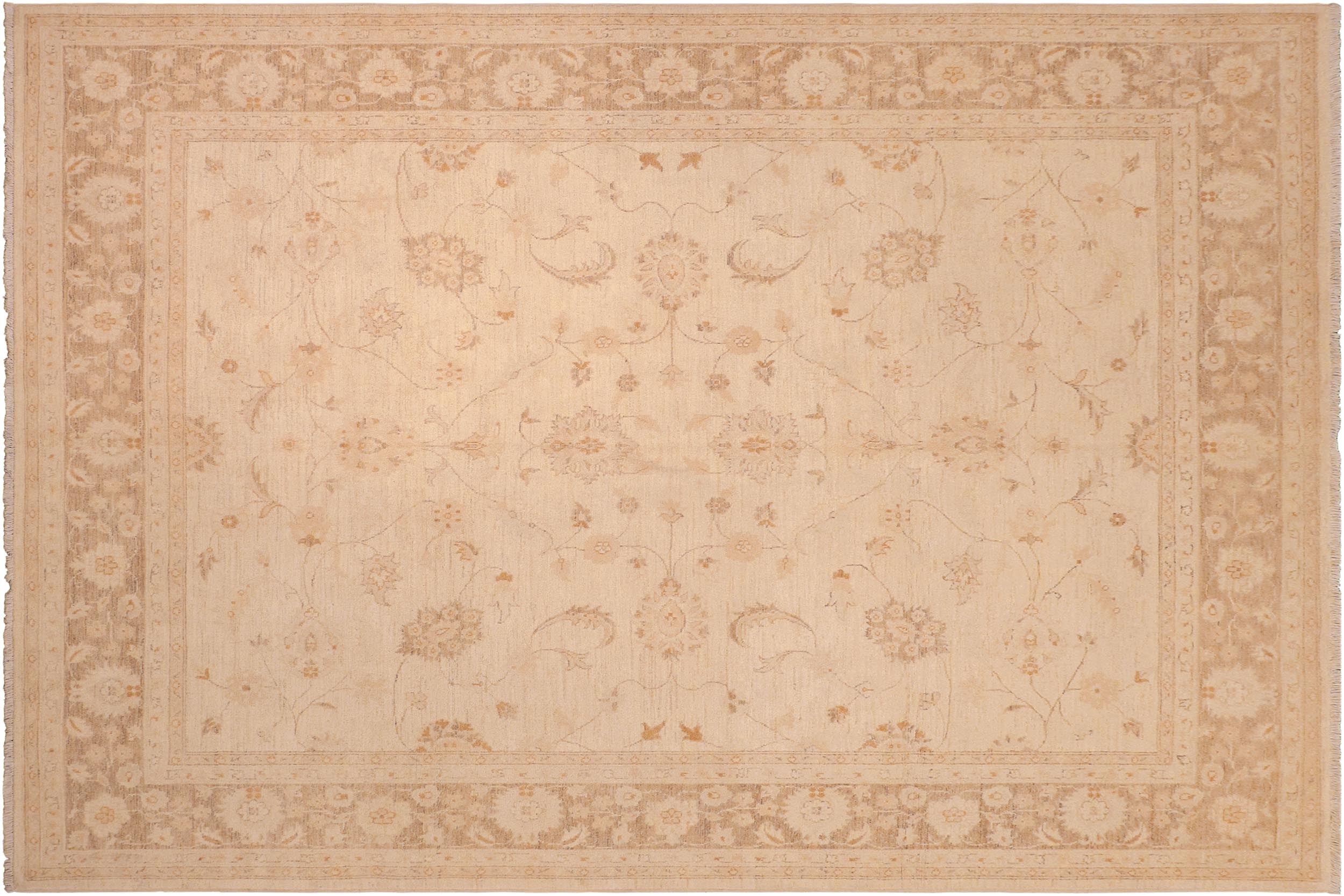 handmade Traditional Kafkaz Beige Brown Hand Knotted RECTANGLE 100% WOOL area rug 8x10