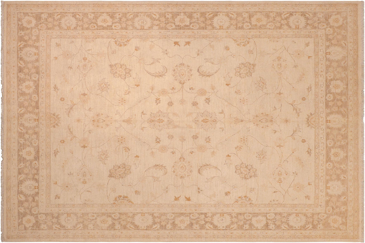 handmade Traditional Kafkaz Beige Brown Hand Knotted RECTANGLE 100% WOOL area rug 8x10