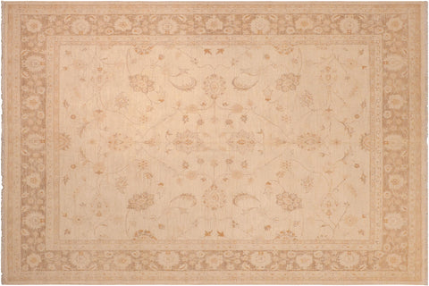 handmade Traditional Kafkaz Beige Brown Hand Knotted RECTANGLE 100% WOOL area rug 8x10