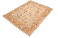 handmade Traditional Sarook Beige Orange Hand Knotted RECTANGLE 100% WOOL area rug 8'X10'