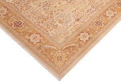 handmade Traditional Sarook Beige Orange Hand Knotted RECTANGLE 100% WOOL area rug 8'X10'