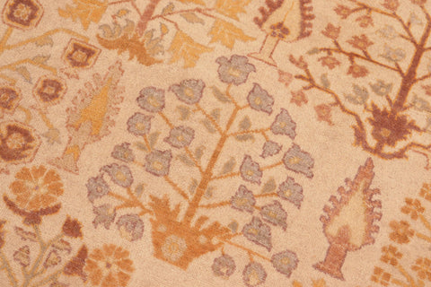 handmade Traditional Sarook Beige Orange Hand Knotted RECTANGLE 100% WOOL area rug 8' x 10'