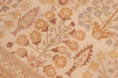 handmade Traditional Sarook Beige Orange Hand Knotted RECTANGLE 100% WOOL area rug 8'X10'