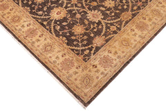 handmade Traditional Kafkaz Brown Tan Hand Knotted RECTANGLE 100% WOOL area rug 8X10