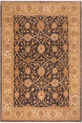 handmade Traditional Kafkaz Brown Tan Hand Knotted RECTANGLE 100% WOOL area rug 8X10