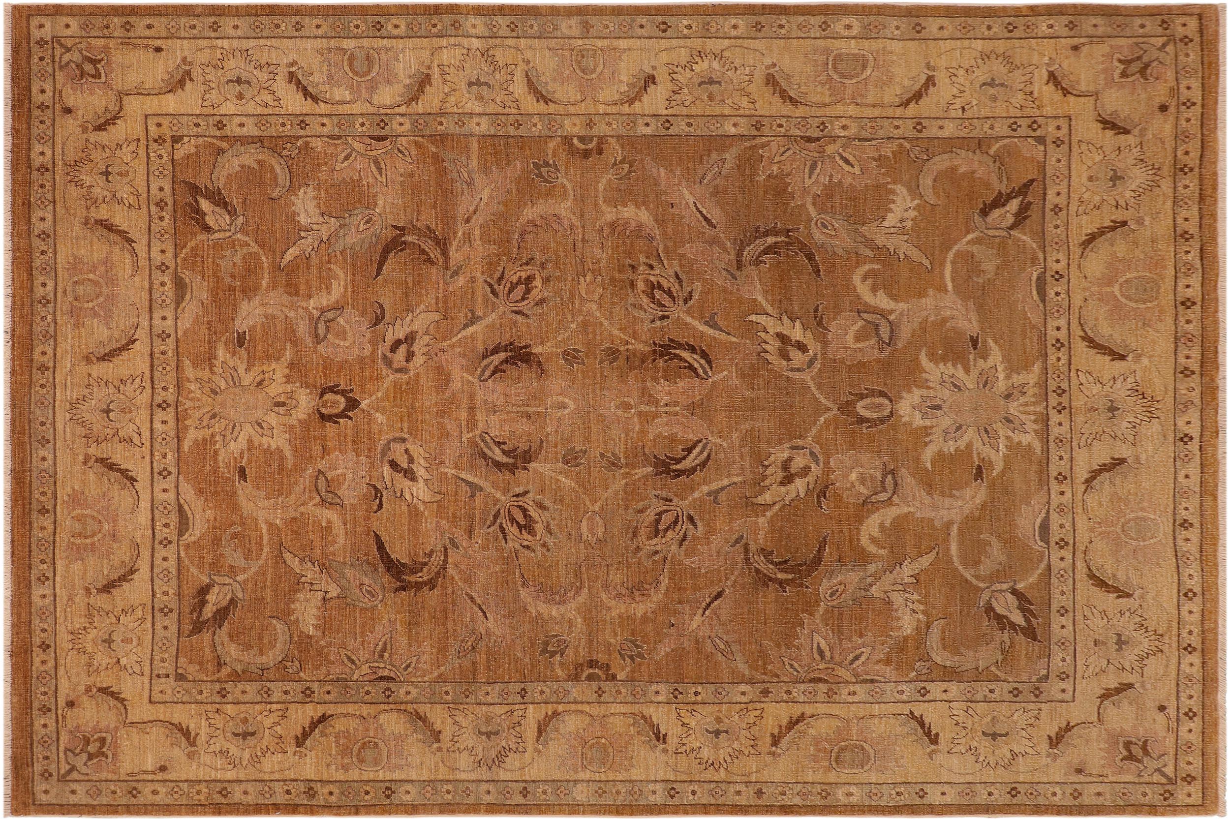 handmade Traditional Antique Copper Tan Hand Knotted RECTANGLE 100% WOOL area rug 8x9