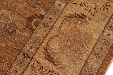 handmade Traditional Antique Copper Tan Hand Knotted RECTANGLE 100% WOOL area rug 8x9