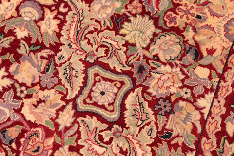 handmade Transitional Doop Red Gold Hand Knotted RECTANGLE 100% WOOL area rug 6x9
