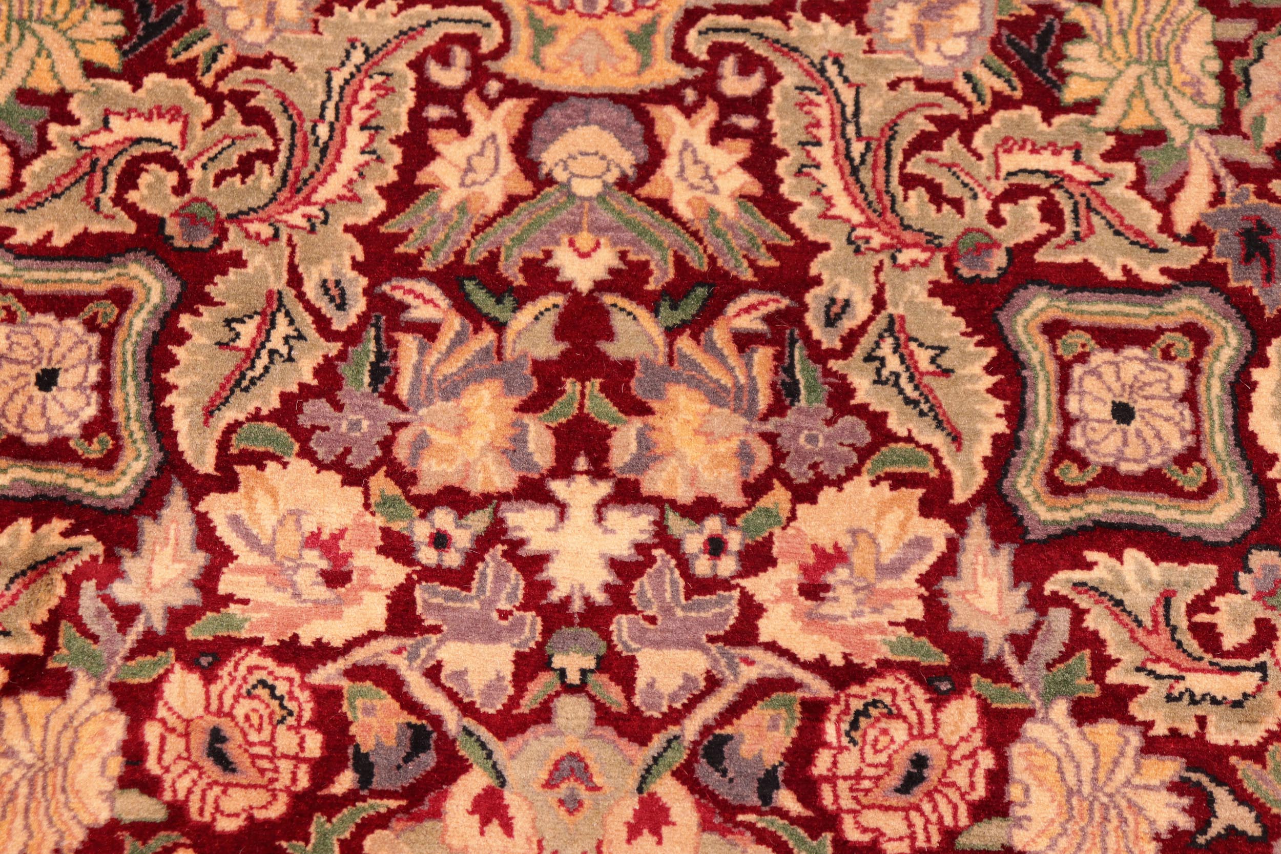 handmade Transitional Doop Red Gold Hand Knotted RECTANGLE 100% WOOL area rug 6x9