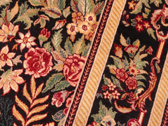 handmade Traditional Basarabian Black Red Hand Knotted RECTANGLE 100% WOOL area rug 6x9