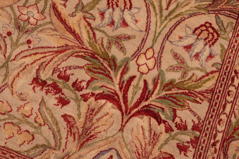 handmade Transitional Internation Taupe Rust Hand Knotted RECTANGLE 100% WOOL area rug 6x9