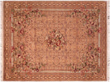 handmade Traditional Rasmi Romal Taupe Gold Hand Knotted RECTANGLE 100% WOOL area rug 6x10