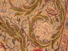 handmade Transitional Marry Gold Green Red Hand Knotted RECTANGLE 100% WOOL area rug 6x9