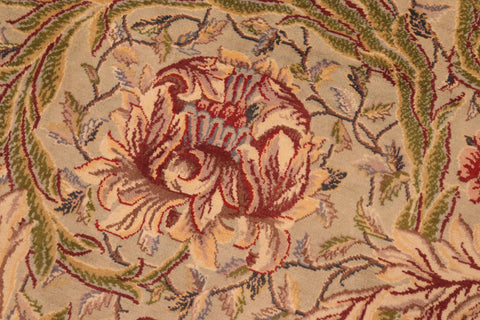 handmade Transitional Marry Gold Green Red Hand Knotted RECTANGLE 100% WOOL area rug 6x9