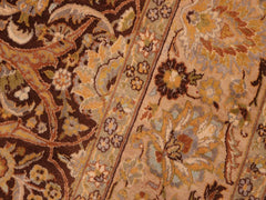 handmade Traditional Regular Brown Taupe Hand Knotted RECTANGLE 100% WOOL area rug 6x9