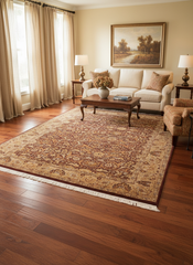 Heritage Kizzy Brown/Taupe Wool Rug - 5'11''X9'0''