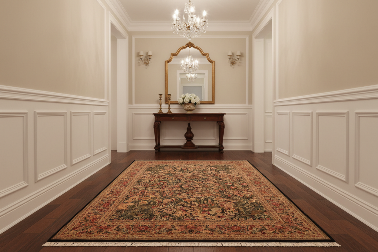 handmade Transitional Inkalab Black Beige Hand Knotted RECTANGLE 100% WOOL area rug 6x9