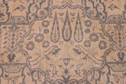 handmade Transitional Design Ivory Ivory Hand Knotted RECTANGLE 100% WOOL area rug 6' x 9'