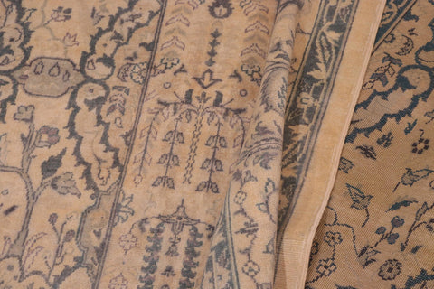 handmade Transitional Design Ivory Ivory Hand Knotted RECTANGLE 100% WOOL area rug 6' x 9'