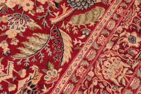 handmade Traditional Nagi Red Beige Hand Knotted RECTANGLE 100% WOOL area rug 6x9