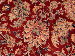 handmade Traditional Agra Red Blue Hand Knotted RECTANGLE 100% WOOL area rug 6x9