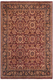Traditional Agra Tabriz Septembe Aubergine Blue Hand Knotted Area rugs 8 x 10
