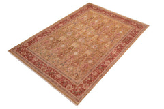 Antique Idell Green/Rust Wool Rug - 8'2''X9'6''