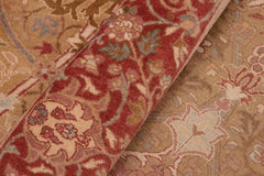 Antique Idell Green/Rust Wool Rug - 8'2''X9'6''