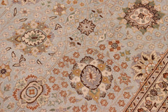 handmade Traditional Design Lt. Blue Tan Hand Knotted RECTANGLE 100% WOOL area rug 8'X10'