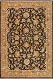 handmade Traditional Kafkaz Charcoal Brown Hand Knotted RECTANGLE 100% WOOL area rug 9 x 11